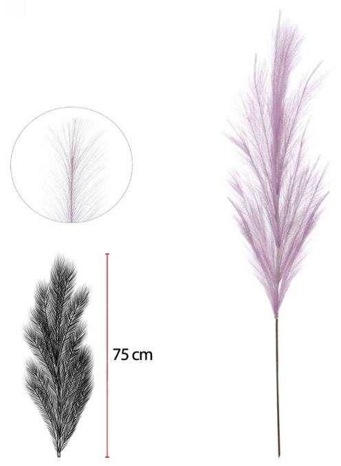 Planta Artificial Pluma Rosa 1,02cm
