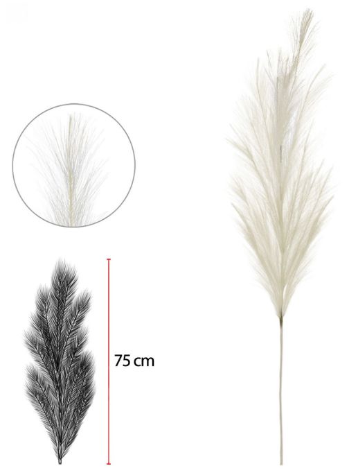 Planta Artificial Pluma Creme 1,02cm