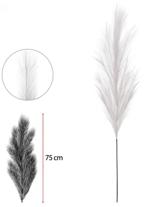 Planta Artificial Pluma Off Withe 1,02cm