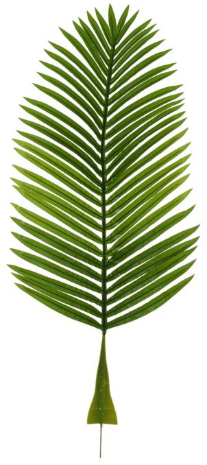 Planta Artificial Folhagem Folha A Palmeira Real Toque Verde 1m