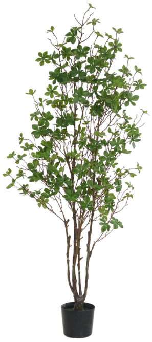 Planta Árvore Artificia Folha Pu C/Pote X150 Verde 1,20cm