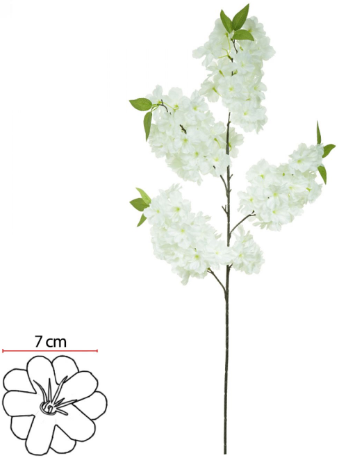 Haster Flor Cerejeira X78 Branco 1M
