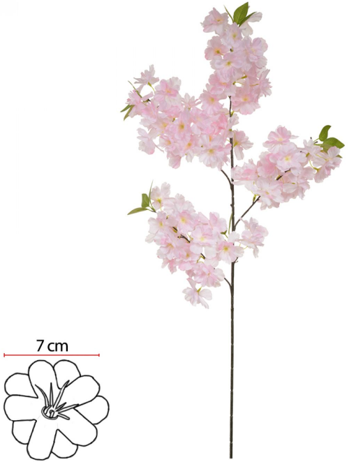 Haster Flor Cerejeira X78 Rosa Claro 1M