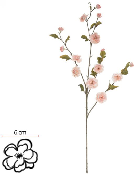 Haste Flor Cerejeira X14 Pessego Outono 90cm