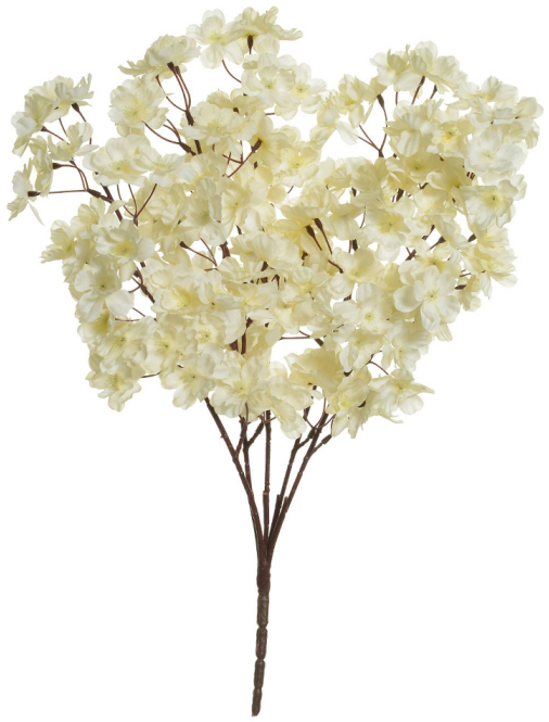 Planta Artificial Buque Cerejeira X150 Creme Outono 52cm