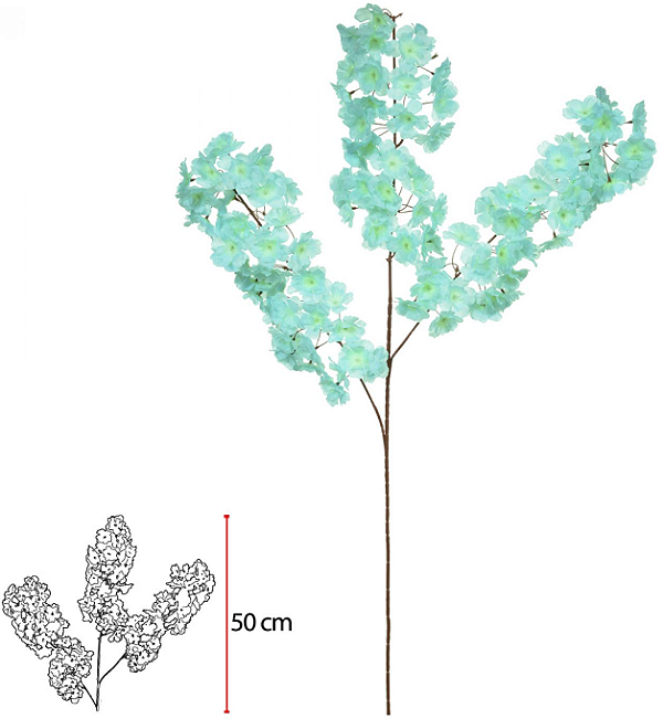 Haste Flor Cerejeira X90 Azul 98cm