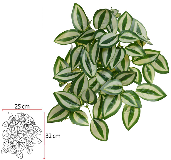 Folhagem Artificial Lambari Pendurar Real Toque X69 Verde 25cm