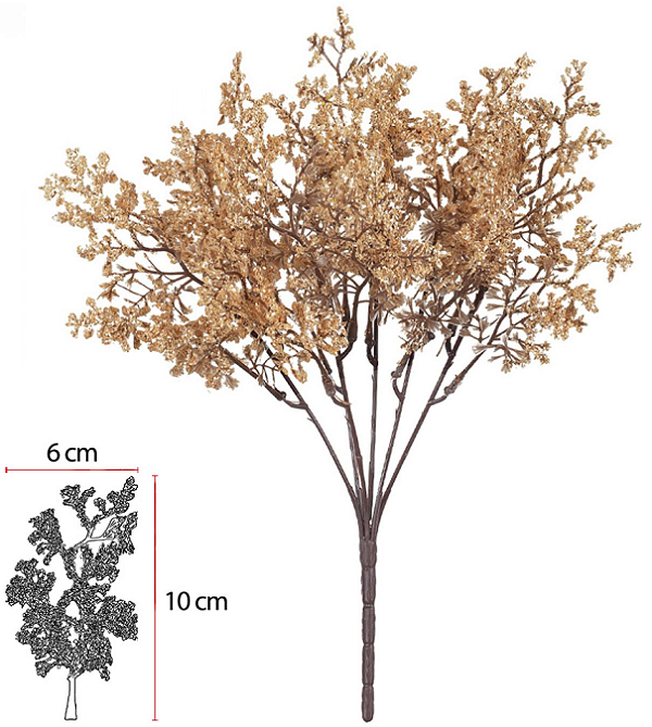 Planta Artificial Buque Gyspon X18 Pessego 33cm