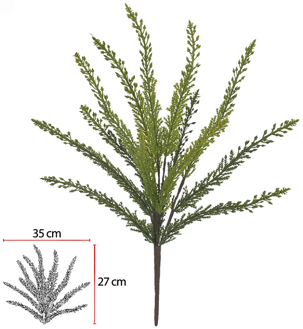 Folhagem Grass Real Toque X13 Verde 41cm