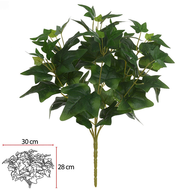 Planta Artificial Folhagem Hera Forracao X55 Verde 35cm