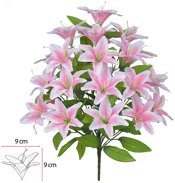Buque Lirio X24 Rosa 51cm