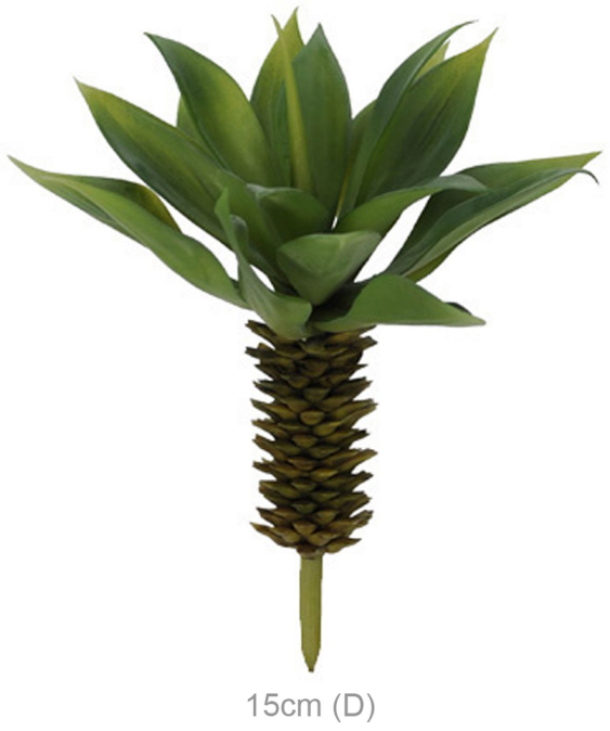 Planta Artificial Suculenta Agave Verde 17cm