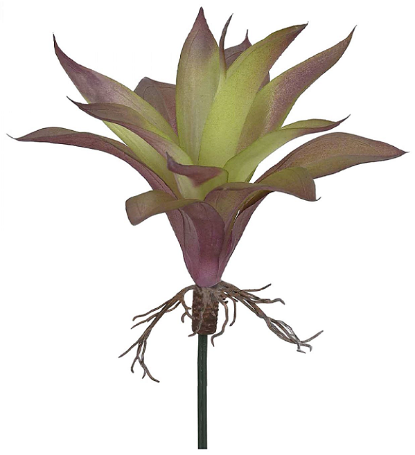 Planta Artificial Folhagem Agave C/Raiz X13 Verde Outono 2T 24cm
