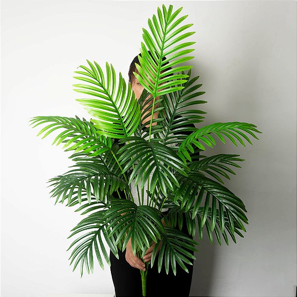 Planta Artificial Palmeira Várias Folhas 120cm / 90cm