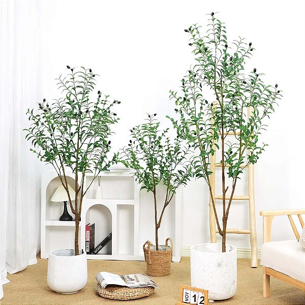 Plantas Artificiais Oliveira 1,80m Decoração Casa, Escritório, Festas