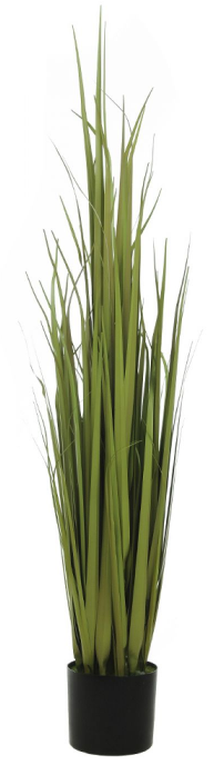 Planta Artificial Árvore Folhagem Grass C/Pote X118 Verde 1,19m