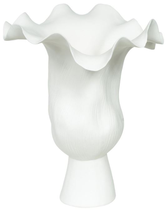 Vaso Decorativo Ceramica Branco 43cm