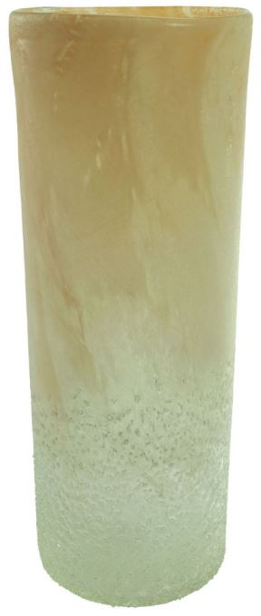 Vaso Decorativo Vidro Bege 40cm