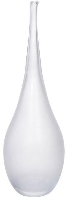Vaso Decorativo Vidro Transparente Fosco 50cm