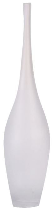 Vaso Decorativo Vidro Transparente Fosco 48cm