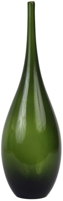 Vaso Decorativo Vidro Verde 50cm
