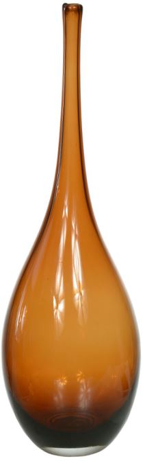 Vaso Decorativo Vidro Marrom 50cm