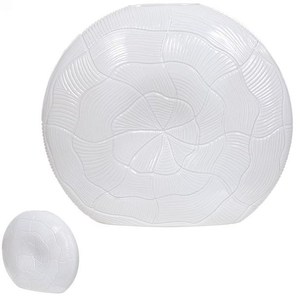 Vaso Decorativo Ceramica Off White 33cm