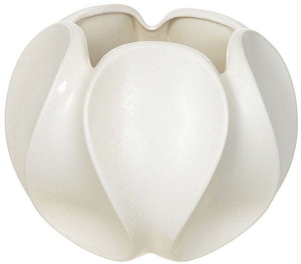 Vaso Decorativo Ceramica Branco 22,5cm