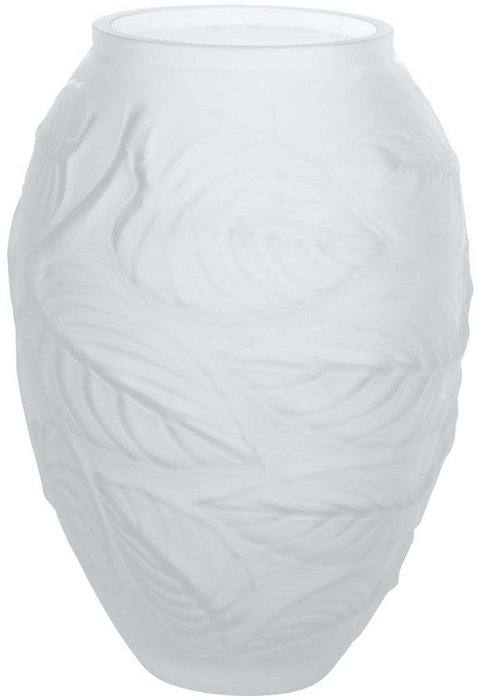 Vaso Decorativo Vidro Transparente Fosco 27,5cm