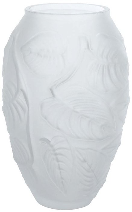 Vaso Decorativo Vidro Transparente Fosco 33cm