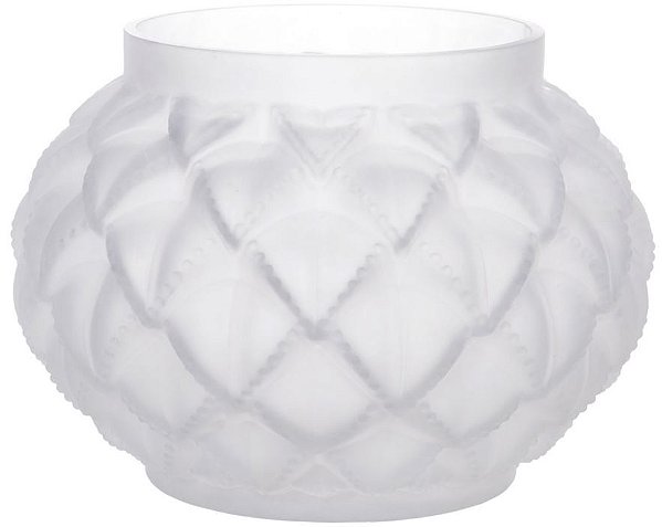 Vaso Decorativo Vidro Transparente Fosco 20cm
