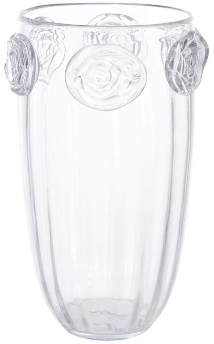 Vaso Decorativo Vidro Transparente 36cm