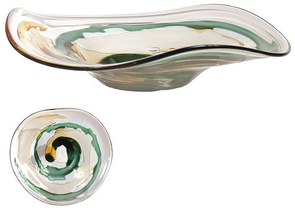 Vaso Decorativo Centro De Mesa Vidro Colorido 11cm