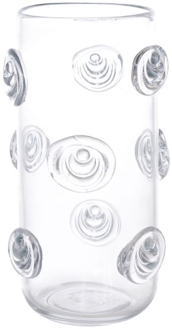 Vaso Decorativo Vidro Transparente 32cm