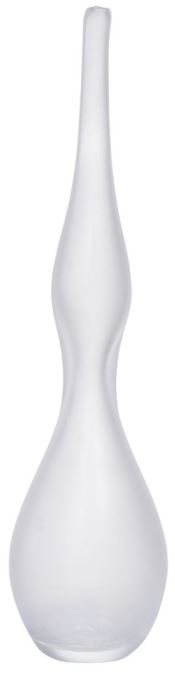 Vaso Decorativo Vidro Transparente Fosco 45cm
