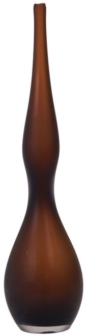 Vaso Decorativo Vidro Marrom Fosco 45cm
