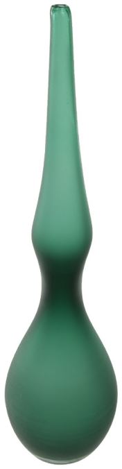 Vaso Decorativo Vidro Verde Fosco 45cm