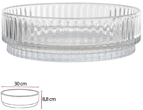 Vaso Decorativo Vidro Transparente 8,8cm