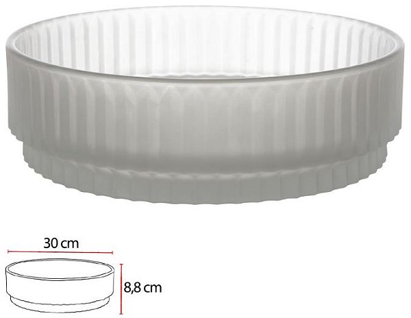 Vaso Decorativo Vidro Transparente Fosco 8,8cm