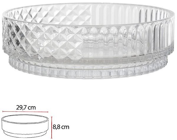 Vaso Decorativo Vidro Transparente 8,8cm