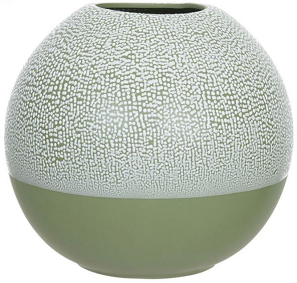 Vaso Decorativo Porcelana Verde 20cm