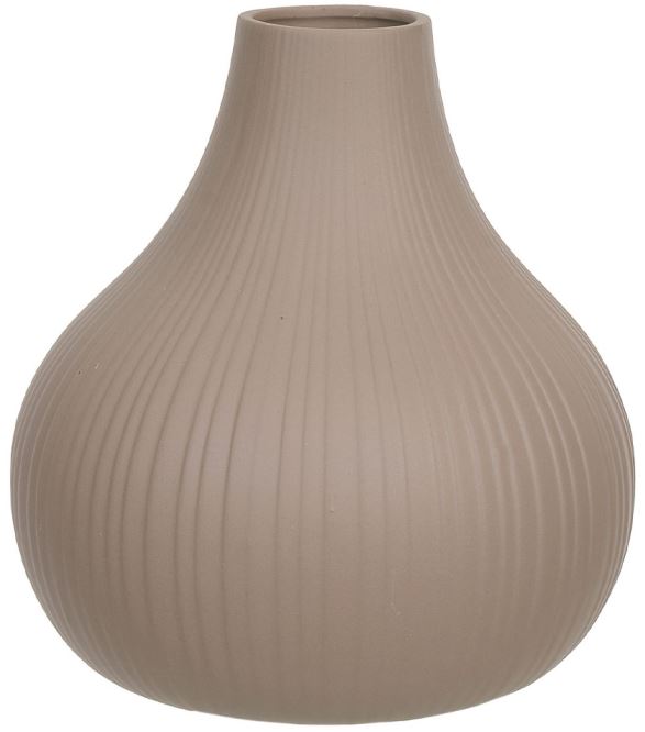 Vaso Decorativo Porcelana Marrom 24,5cm