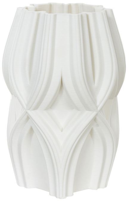 Vaso Decorativo Ceramica Branco 27cm