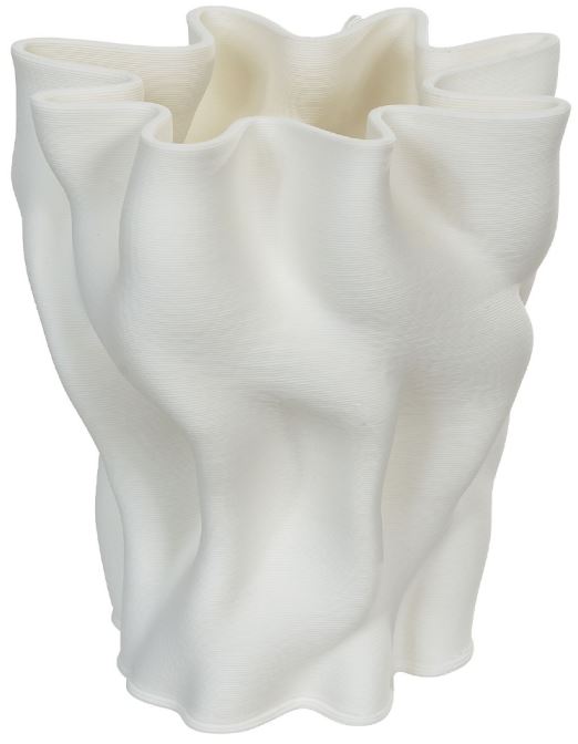 Vaso Decorativo Ceramica Branco 20cm
