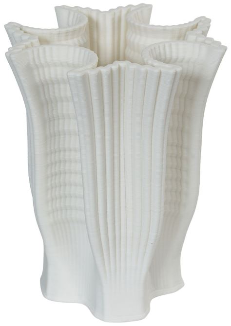 Vaso Decorativo Ceramica Branco 20cm