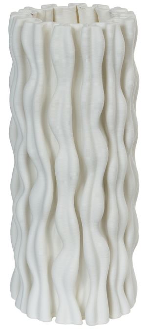 Vaso Decorativo Ceramica Branco 28cm