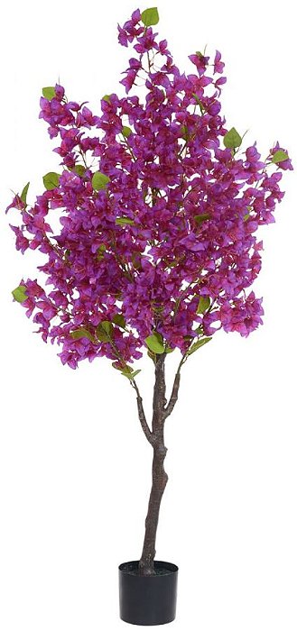 Planta Artificial Bougainville Pu C/Pote X622 Rosa 1,50cm