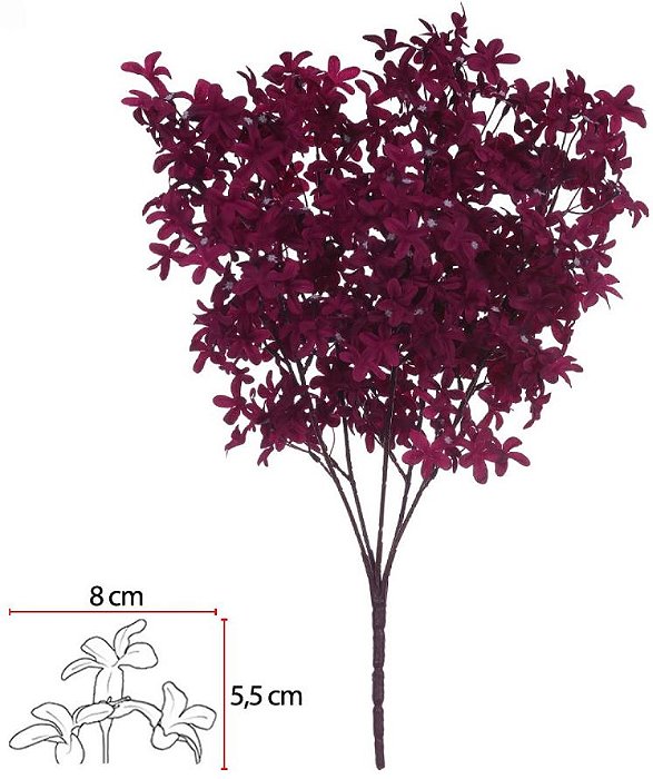 Buque Flor X150 Fuscia Outono 52cm