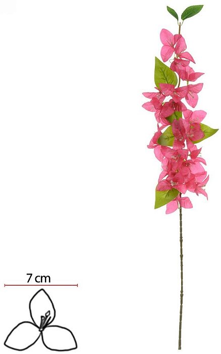 Haste Bougainville X24 Rosa 82cm
