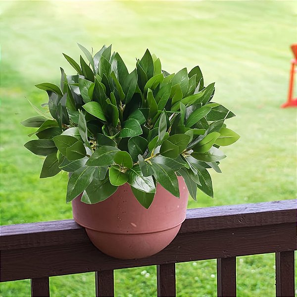 Planta Artificial Arbustos folhas de eucalipto 32cm